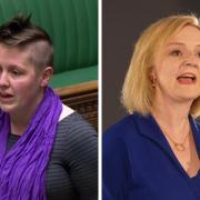 Kirsty Blackman (left) has called on Liz Truss to U-turn on her 