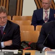 Gordon Arthur (left) of Cricket Scotland and Forbes Dunlop of sportscotland gave evidence to MSPs on plans to tackle institutional racism within the sport