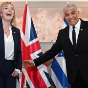 Prime Minister Liz Truss holds a bilateral with Israeli Prime Minister Yair Lapid at the UN building in New York, September 21 2022