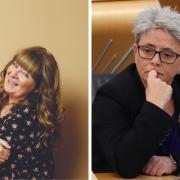 Janey Godley (left) slammed MSP Annie Wells (right) for a tweet she sent out about the SNP