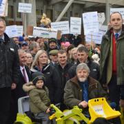 Around 400 people gathered outside Holyrood to call for more 