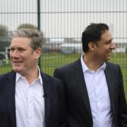 UK Labour leader Keir Starmer (left) and Scottish Labour leader Anas Sarwar