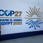 Stop Climate Chaos Scotland's Becky Kenton-Lake at COP27 in Egypt