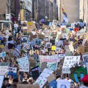 A previous climate protest in Edinburgh