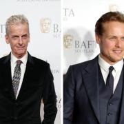 Peter Capaldi (left) and Sam Heughan (right) were among the winners on the night