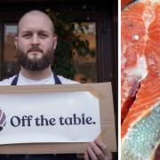 Lloyd Morse is calling on chefs to stop using farmed salmon in their restaurants