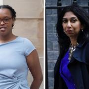 Nimco Ali (left) says she is on a 'completely different planet' to Suella Braverman