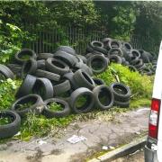 A 30-year-old man was jailed in June 2022 after large-scale fly tipping of car tyres at Drummore Road, Glasgow