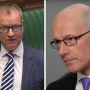 Pete Wishart and John Swinney were among those to pay tribute to those who died in a hotel fire on Monday