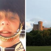 Jimmie Straughan filmed a TikTok outside Windsor Castle which showed him gyrating against his rifle