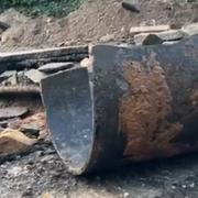 The 36 inch burst water main that left some 100,000 Scottish homes without water