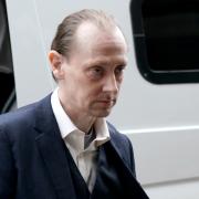 Andrew Innes arrives at Edinburgh High Court where he is on trial charged with the murder of Bennylyn Burke and her two-year-old daughter, Jellica