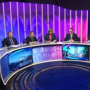 The BBC Question Time panel for the broadcast from Glasgow on Thursday February 2