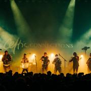 Treacherous Orchestra, a Scottish 12-piece Celtic fusion band, perform at the Old Fruitmarket part of Celtic Connections
