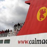 File photograph of passengers onboard a CalMac ferry