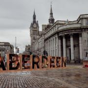 An artists’ impression of how the Aberdeen Letters could look at the Castlegate
