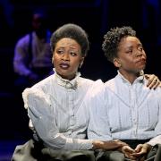 Beverley Knight and Sharon Rose in the suffragette musical Sylvia. Picture: Manuel Harlan