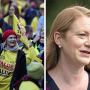 Teacher strikes are underway in the constituencies of key politicians, including Shirley-Anne Somerville's