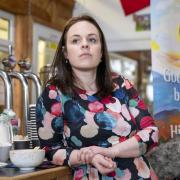 Kate Forbes launched her campaign at the Cairngorm Brewery in Aviemore