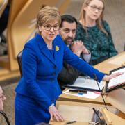 Outgoing First Minister Nicola Sturgeon during her last First Minster's Questions