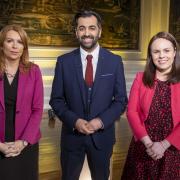 SNP leadership candidates Ash Regan, Humza Yousaf and Kate Forbes