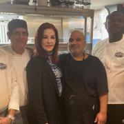 Priscilla Presley stuns staff with visit to popular Glasgow restaurant