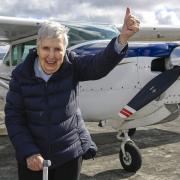 Betty Buckland described flying a plane again as 'thrilling'