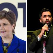 Nicola Sturgeon and Humza Yousaf were among those depicted in the cartoon