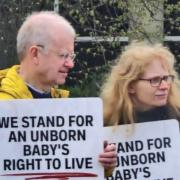 John Mason MSP protests against abortion