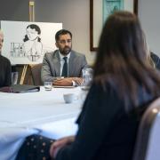 FM Humza Yousaf and Justice Secretary Angela Constance meet crime victims in Edinburgh as major justice reform legislation is introduced at Holyrood.