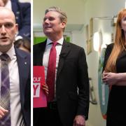 From left: SNP MP Stephen Flynn, and Labour MPs Keir Starmer and Angela Rayner