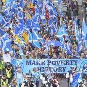 The All Under One Banner march saw thousands take to the streets of Glasgow