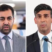 First Minister Humza Yousaf has written to Prime Minister Rishi Sunak (right) about pumped-storage hydro