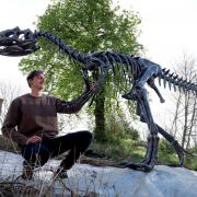 Nate Robinson created a 240kg steel allosaurus