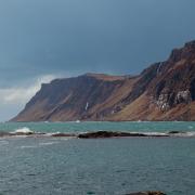 A shot of cliffs on the Isle of Mull