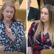 Shirley-Anne Somerville clashed with Meghan Gallagher during a debate on child poverty