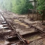 The West Highland Line has was damaged by severe flooding on Monday night