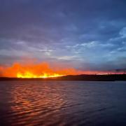A wildfire near Inverness has been burning since the weekend