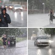 The weather turned quickly in Glasgow. Photograph: Colin Mearns