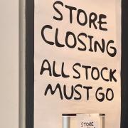 A sign appeared outside the store saying 'all stock must go'