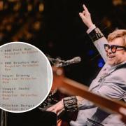 Elton John's team apparently ordered more than £600 worth of food from Dennistoun Bar-B-Que
