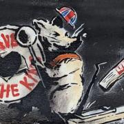 An artwork believed to be by Banksy appeared in Glasgow, but has since been painted over