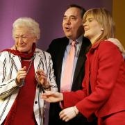 Winnie Ewing with Alex Salmond and Nicola Sturgeon