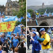 Yes activists filled the streets of Stirling on Saturday for a pro-independence march and rally