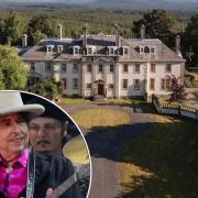 Bob Dylan, inset, has owned Aultmore House and estate for 17 years. 