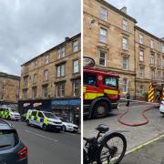 Emergency services attended the call on Bathgate Street