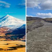 The 'alleged unauthorised development' is sited south of the iconic Schiehallion Munro