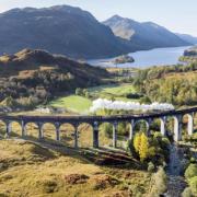 The Glenfinnan Viaduct ranked among the most popular filming locations in Scotland, although it didn't take the top spot