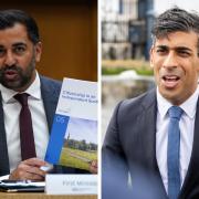 Prime Minister Rishi Sunak, right, has backed a probe into the Scottish Government's spending on independence
