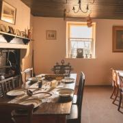 The kitchen at Ellisland, the farm which was built by Robert Burns in 1788
